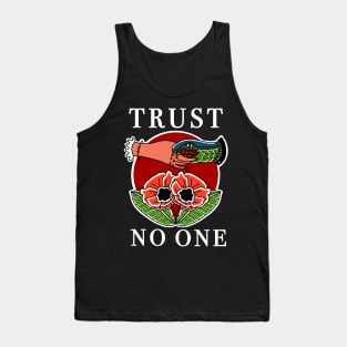 American Traditional Tattoo Trust No One Snake Tank Top